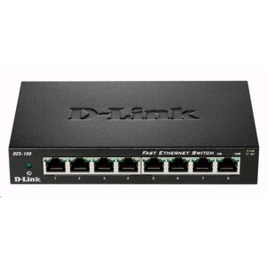 D-Link DES-108 8-port 10/100 Metal Housing Desktop Switch