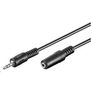 PREMIUMCORD Kabel audio 3, 5mm Jack - Jack prodlužovací 2m (M/F, stereo)