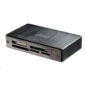 AKASA čtečka karet AK-CR-06BK externí, 6-slotová, USB 3.0, černý hliník