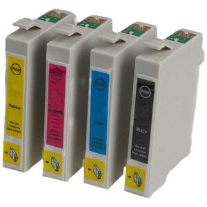 MultiPack EPSON T0715 (C13T07154010) - kompatibilní cartridge, černá + barevná, 4x12ml