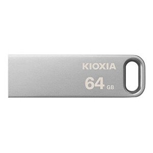 Kioxia USB flash disk, USB 3.0, 64GB, Biwako U366, Biwako U366, stříbrný, LU366S064GG4