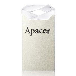 Apacer USB flash disk, USB 2.0, 64GB, AH111, stříbrný, AP64GAH111CR-1, USB A, s poutkem