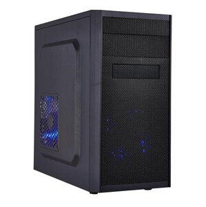 EUROCASE skříň MC X203 black, micro tower, without fans, 2x USB 2.0