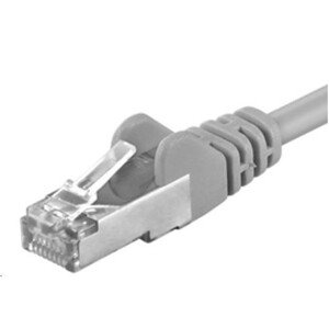 PREMIUMCORD Patch kabel CAT6a S-FTP, RJ45-RJ45, AWG 26/7 0, 5m šedá