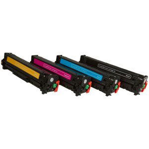 MultiPack HP CC530A, CC531A, CC532A, CC533A - kompatibilní toner HP CC530-3A, černý + barevný, 3500/3x2800