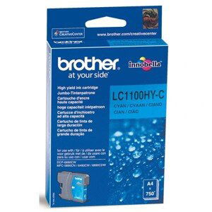 BROTHER LC-1100 - originální cartridge, azurová, 10ml