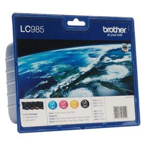 BROTHER LC-985 - originální cartridge, černá + barevná, 1x300/3x260