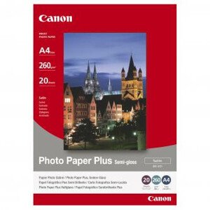 Canon Photo Paper Plus Semi-Glossy, SG-201 A4, foto papír, pololesklý, saténový typ 1686B021, bílý, A4, 260 g/m2, 20 ks, inkoustov