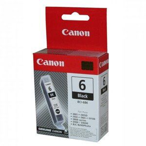 CANON BCI-6 BK - originální cartridge, černá, 13ml