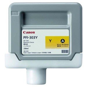 CANON PFI-303 Y - originální cartridge, žlutá, 330ml