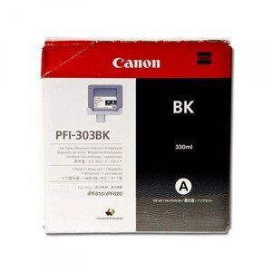 CANON PFI-303 BK - originální cartridge, černá, 330ml