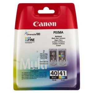 CANON PG-40, CL-41 - originální cartridge, černá + barevná, 1x16ml/1x12ml