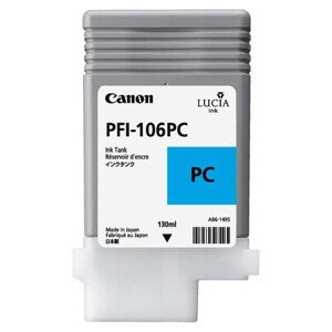 CANON PFI-106 PC - originální cartridge, foto azurová, 130ml