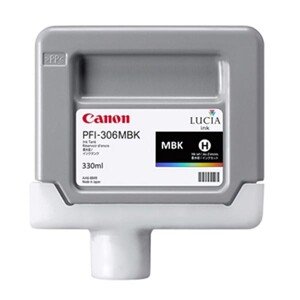 CANON PFI-306 MBK - originální cartridge, matně černá, 330ml