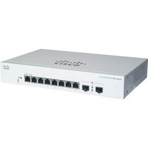 Cisco switch CBS220-8T-E-2G (8xGbE, 2xSFP, fanless)