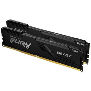 KINGSTON DIMM DDR4 64GB (Kit of 2) 2666MT/s CL16 FURY Beast Černá