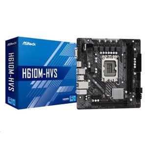 ASRock MB Sc LGA1700 H610M-HVS, Intel H610, 2xDDR4, 1xHDMI, 1xVGA, mATX