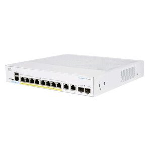 Cisco switch CBS250-8PP-E-2G (8xGbE, 2xGbE/SFP combo, 8xPoE+, 45W, fanless) - REFRESH