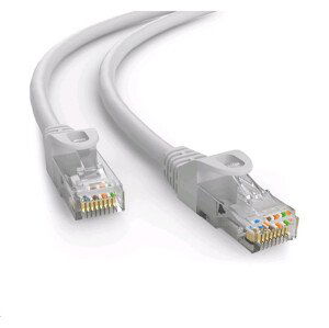 C-TECH kabel patchcord Cat6e, UTP, šedý, 0, 5m