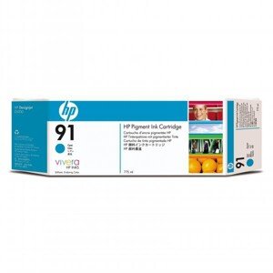 HP C9467A - originální cartridge HP 91, azurová, 775ml