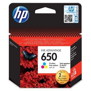 HP CZ102AE - originální cartridge HP 650, barevná, 5ml