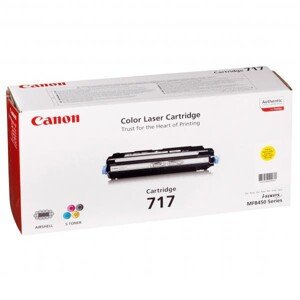 CANON CRG717 Y - originální toner, žlutý, 4000 stran