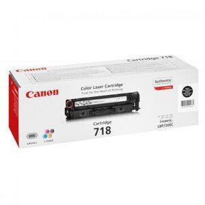 CANON CRG718 BK - originální toner, černý, 3400 stran