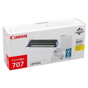 CANON CRG707 Y - originální toner, žlutý, 2000 stran