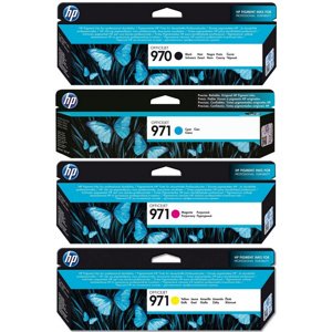 HP CN621AE,CN622AE,CN623AE,CN624AE - originální cartridge HP 970, černá + barevná, 3000/3x2500