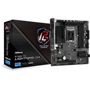 ASRock MB Sc LGA1700 Z790M PG LIGHTNING/D4, Intel Z790, 4xDDR4, 1xHDMI, mATX