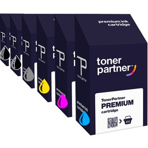 MultiPack HP C9370A, C9371A, C9372A, C9373A, C9374A, C9403A - kompatibilní cartridge HP 72, černá + barevná, 6x130ml