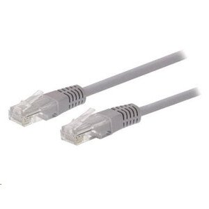 C-TECH kabel patchcord Cat5e, UTP, šedý, 0, 25m