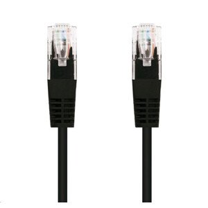 C-TECH kabel patchcord Cat5e, UTP, černá, 2m