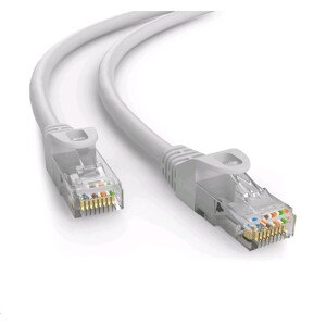 C-TECH kabel patchcord Cat6e, UTP, šedý, 0, 25m