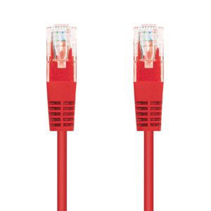 C-TECH Kabel patchcord Cat5e, UTP, červený, 5m