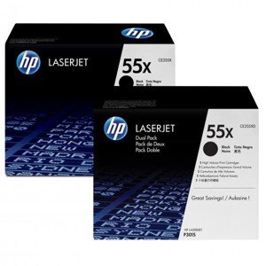 HP CE255XD - originální toner HP 55X, černý, 2x12500 2ks