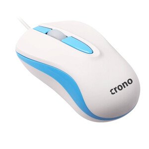 Crono CM642 - optická myš, USB, modrá + bílá