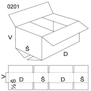 Klopová krabice, velikost 1, FEVCO 0201, 220 x 80 x 160 mm