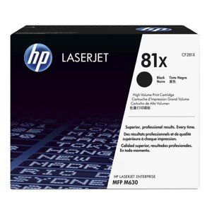 HP CF281X - originální toner HP 81X, černý, 25000 stran