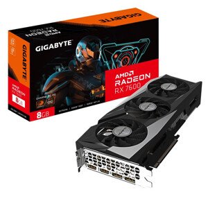 GIGABYTE VGA AMD Radeon RX 7600 GAMING OC 8G, RX 7600, 8GB GDDR6X, 2xDP, 2xHDMI