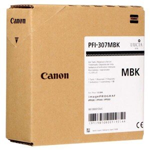 CANON PFI-307 MBK - originální cartridge, matně černá, 330ml