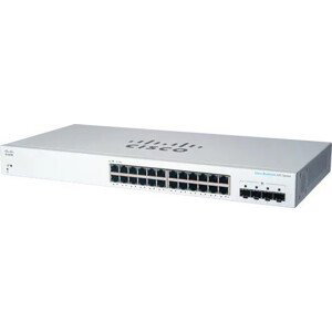 Cisco switch CBS220-24T-4G (24xGbE, 4xSFP, fanless) - REFRESH