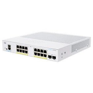 Cisco switch CBS350-16P-E-2G-EU (16xGbE, 2xSFP, 16xPoE+, 120W, fanless) - REFRESH