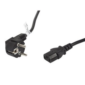 LANBERG CEE 7/7 na IEC 320 C13 POWER CORD 5M VDE černý