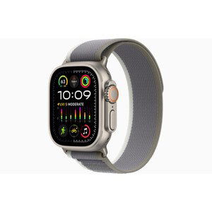 Apple Watch Ultra 2/49mm/Titan/Sport Band/Green-Grey Trail/-M/L