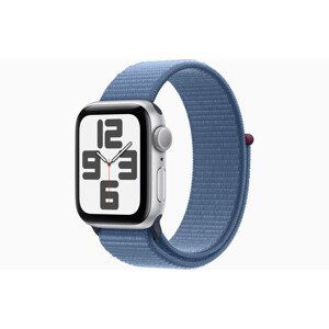 Apple Watch SE/40mm/Silver/Sport Band/Winter Blue