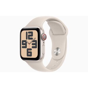 Apple Watch SE Cell/40mm/Starlight/Sport Band/Starlight/-S/M