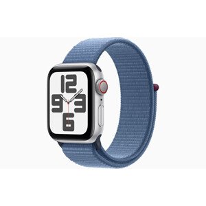 Apple Watch SE Cell/44mm/Silver/Sport Band/Winter Blue