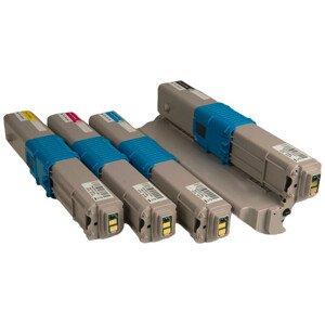 MultiPack OKI C510-BK, C510-C, C510-M, C510-Y - kompatibilní toner, černý + barevný, 4x5000