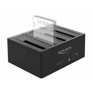 Delock Dokovací stanice s USB 3.0 pro 4 x SATA HDD / SSD s funkcí klonování